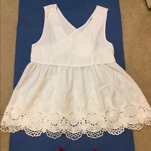 💃NWOT Anthropology Wolven Bright White Dress💃